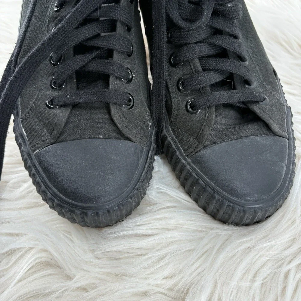 PF Flyers Center Hi Top Shoes Sandlot Benny The Jet Black Men's 10 Women's 11.5